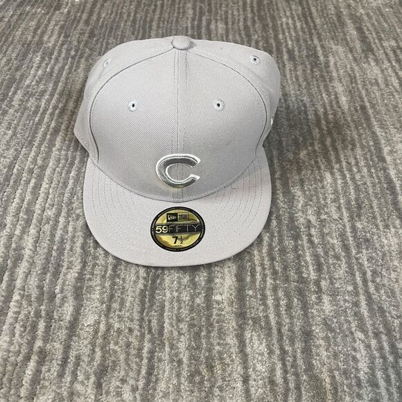 Chicago Cubs Hat Cap Fitted Mens 7 1/2 Gray Todd Snyder Baseball 59FIFTY New Era